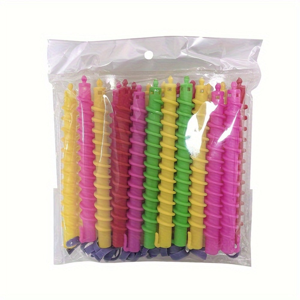 Spiral Perm Rods Set 39-42pcs – Plastic Curling Hair Sticks for Defined Curls Waves Coils Natural Hair Heatless Styling — ima