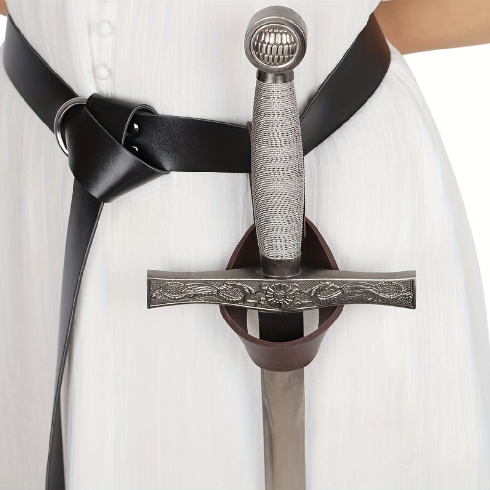 Costume Accessories Faux Leather Knife Sheath and Belt Options in Black or Brown for Medieval Outfits — image 7