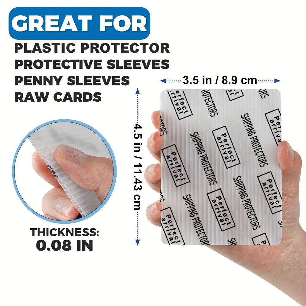 Trading Card Shipping Protectors 60/120/510 Count 3.5x4.5 Inch – Premium Rigid Plastic Card Mailer Inserts for Sports Cards —