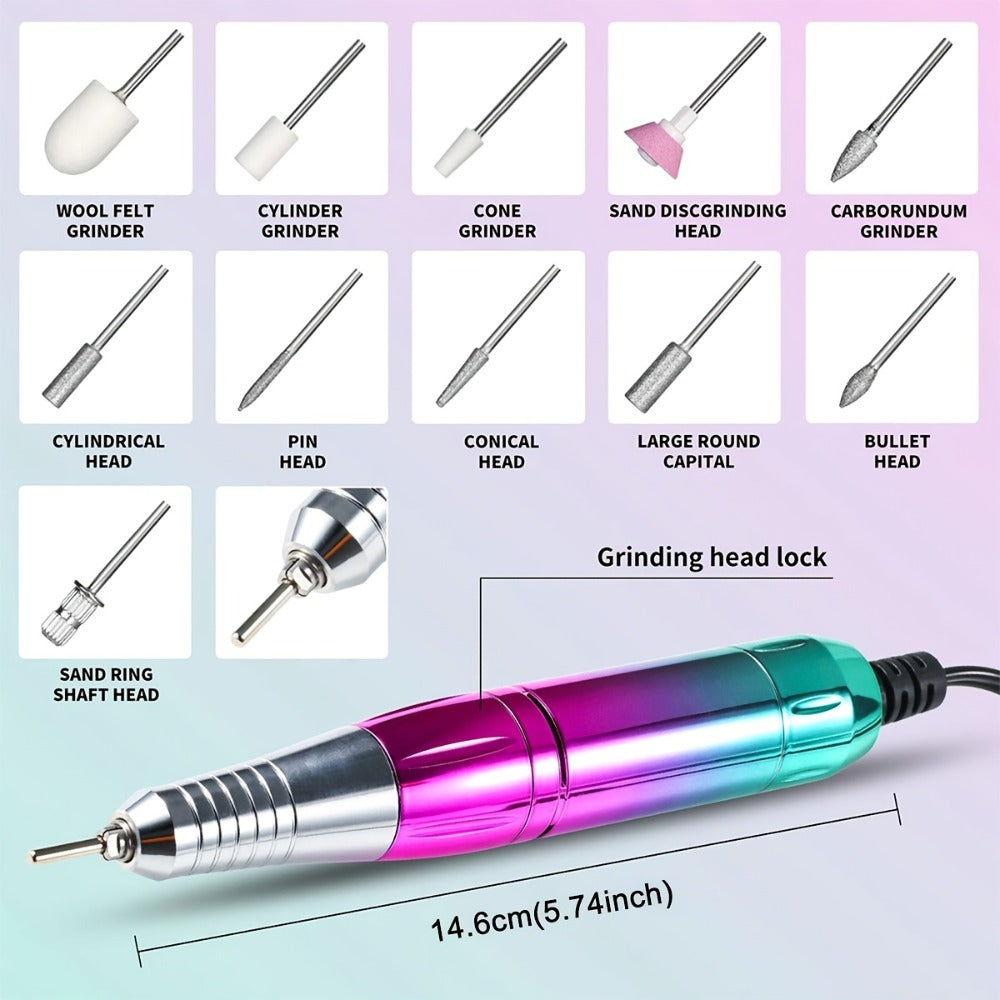 45000RPM Cordless Nail Drill Machine, Rechargeable Professional Electric Efile for Acrylic & Gel Nails — image 7