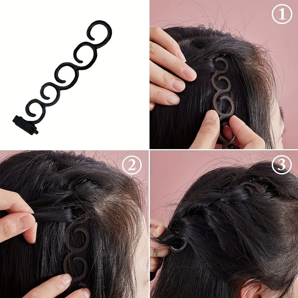 Hair Accessories 81-Piece Styling Kit with Bun Makers, Curlers, Clips, Pins and Braiding Tools — image 10