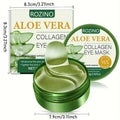 Aloe Vera Under-Eye Gel Patch Jar, 80g with 60 Green Eye Masks and an Included Applicator Spoon — image 7