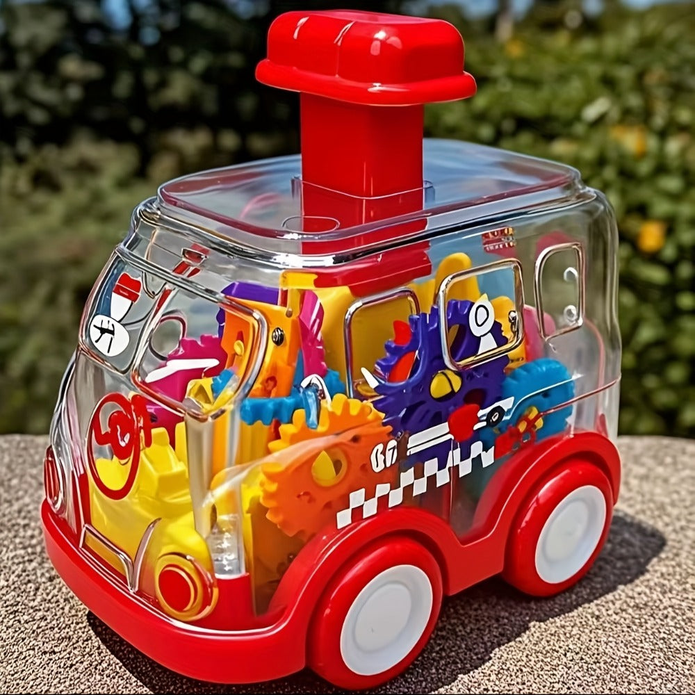 Gear Toy Cars for Toddlers 3-Pack, Transparent Body See-Through Gear Mechanism Push-and-Go Vehicle Set — image 10