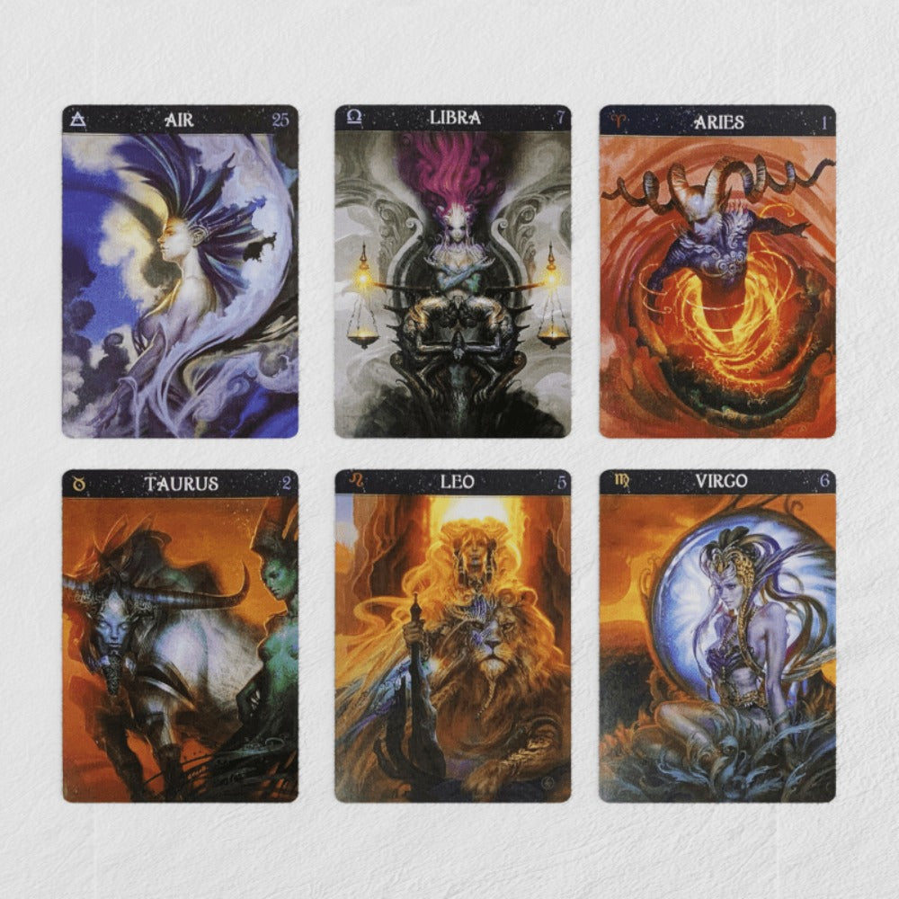 Tarot Card Deck Set 4pcs, Starseed Oracle, Paolo Barbieri Zodiac Oracle, Harmony Tarot & Wandering Spirit Tarot Cards — image
