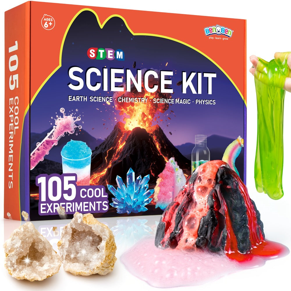 STEM Science Kit for Kids Ages 6-12, 60 80 105 Lab Experiments, Chemistry Set with Crystal Growing & Chemical Reactions — ima