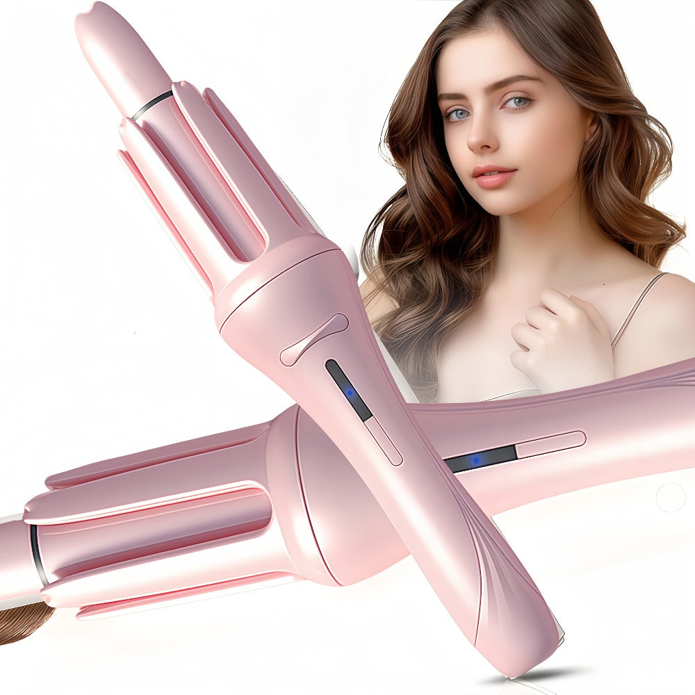Automatic Curling Iron for Women with Ionic Technology, 4 Temperature Settings, 3 Timer Options, Dual-Direction Rotation — im