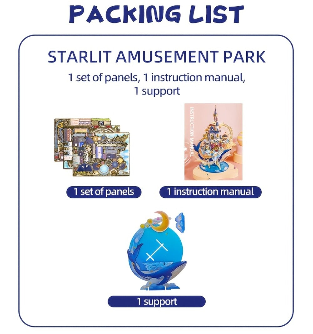 3D Metal Model Kit MU Star Playground, Handcrafted Garden Scene DIY Puzzle for Teens & Adults Ages 14+ — image 15