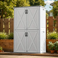 Resin Deck Box Lockable Outdoor Storage, for Garden, Patio and Yard Use, with the Listed Configuration — image 4