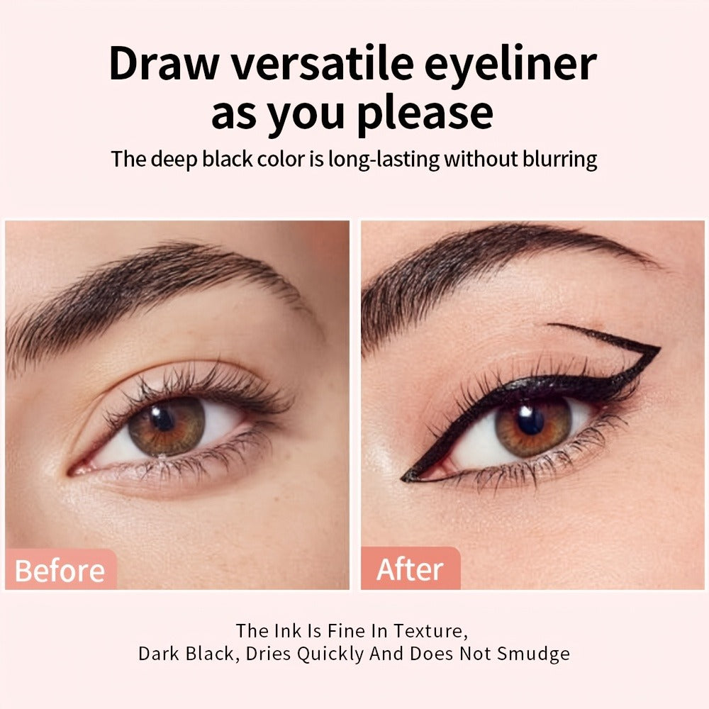 Double-Ended Wing Stamp Eyeliner Pen Three-Pack in Natural Black or Coffee Brown Color Options — image 10