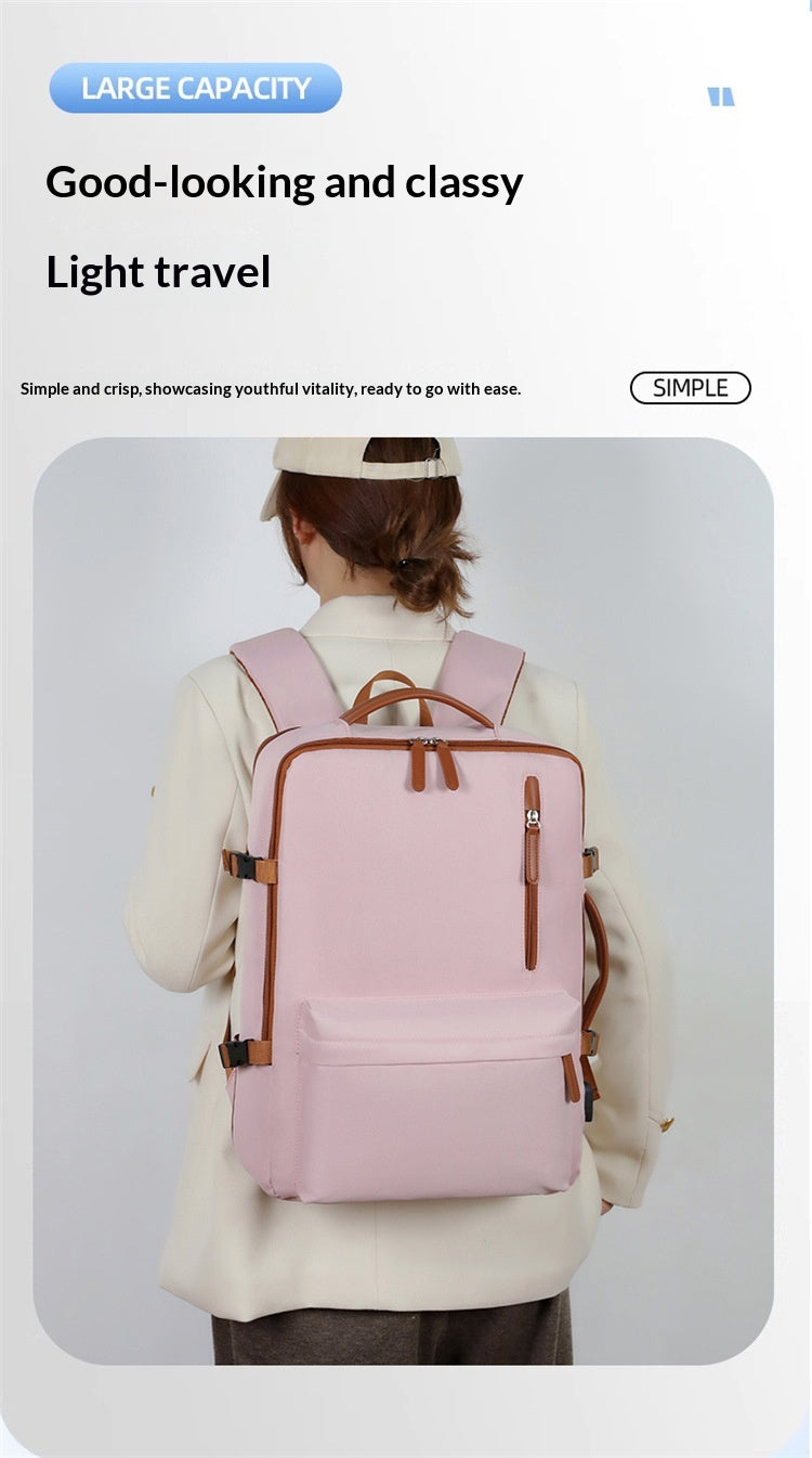 Business Travel Laptop Bag With Dual-Shoulder USB Charging Port