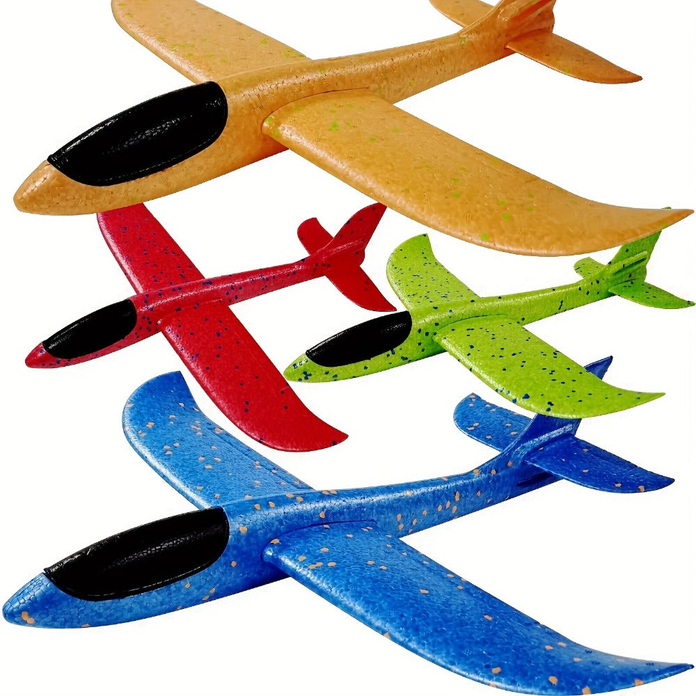 Foam Glider Airplane Toy for Kids, 17.5 Inch Large Throwing Foam Plane with 2 Flying Modes, 4 or 6 Pack — image 2