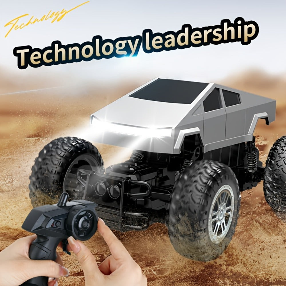 1:16 RC Monster Truck 2.4GHz 4WD Large Wheel Off-Road Pickup with LED Lights 45° Climb, Remote Control Car for Boys Kids — im
