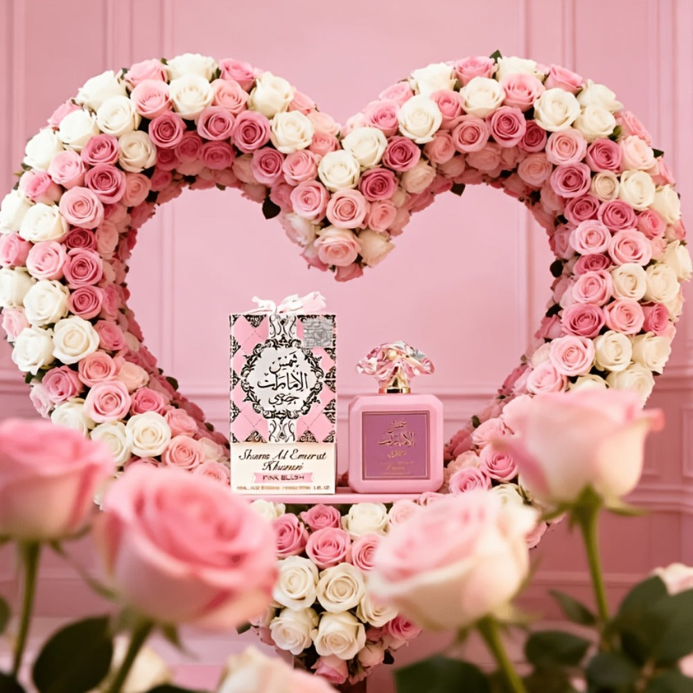Eau de Parfum Al Zaffaran Pink Blush for Women in Heart-Cap 100ml Bottle & Pink Gift Box for Daily Wear — image 3