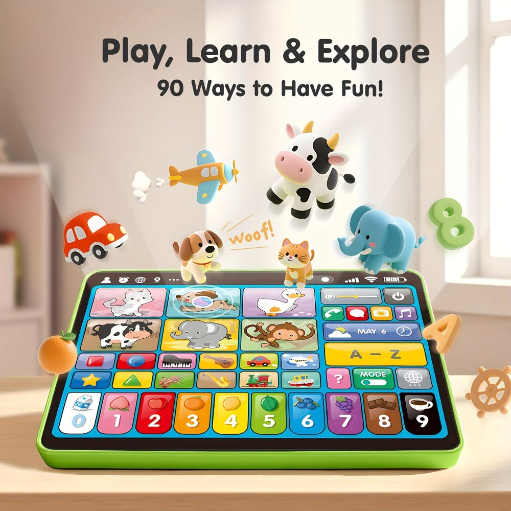 Trilingual Toddler Learning Tablet Toy, 39 Buttons 4 Play Modes Alphabet Numbers Colors Animals Music — image 20