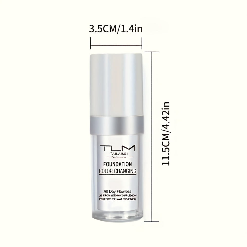 Liquid Foundation and Blush Combo Set for Women – Buildable Coverage Natural Finish Makeup Base, Easy to Apply, Suits All Ski