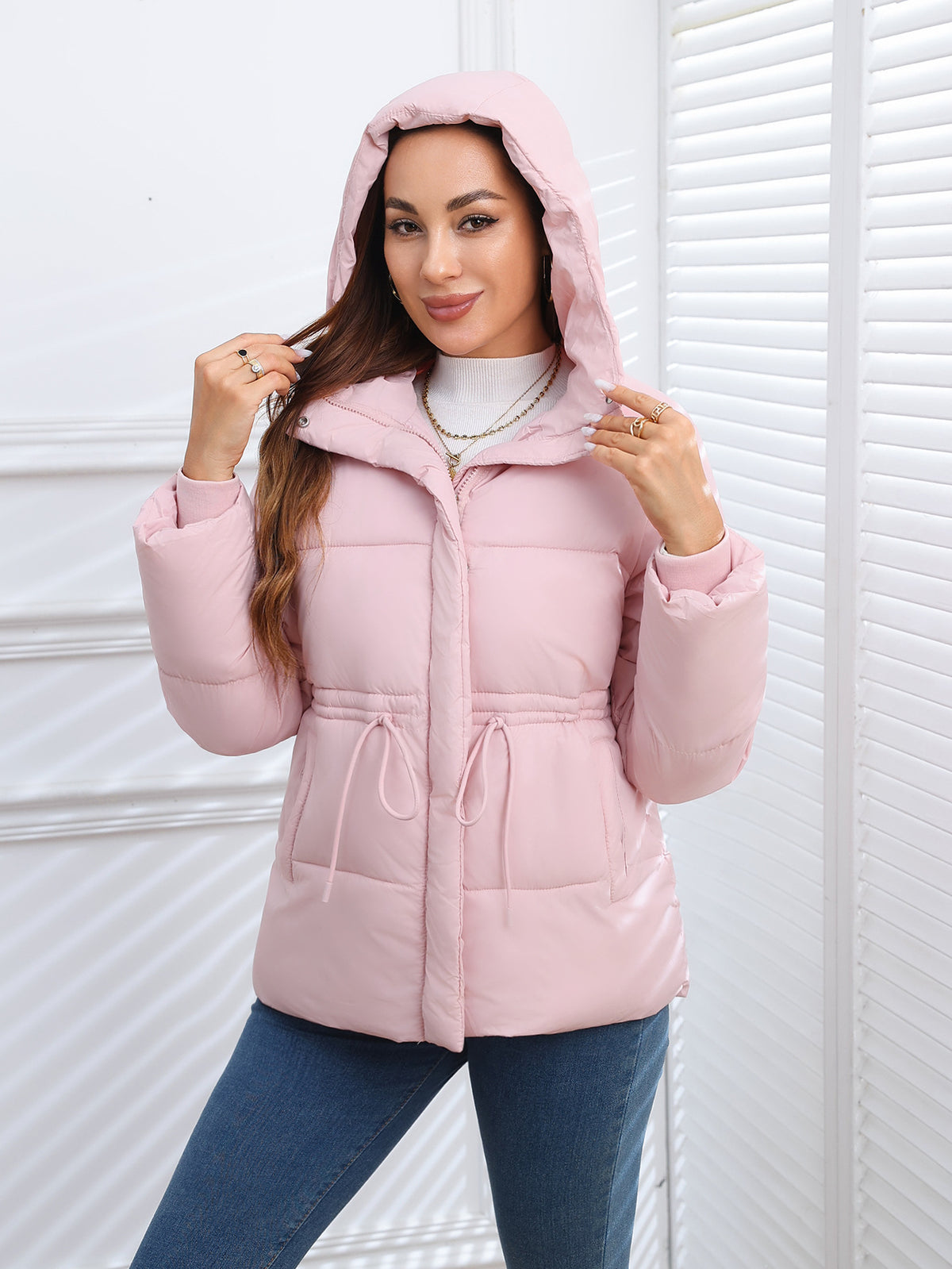 Women Puffer Coat Cotton-padded Jacket Cotton-padded