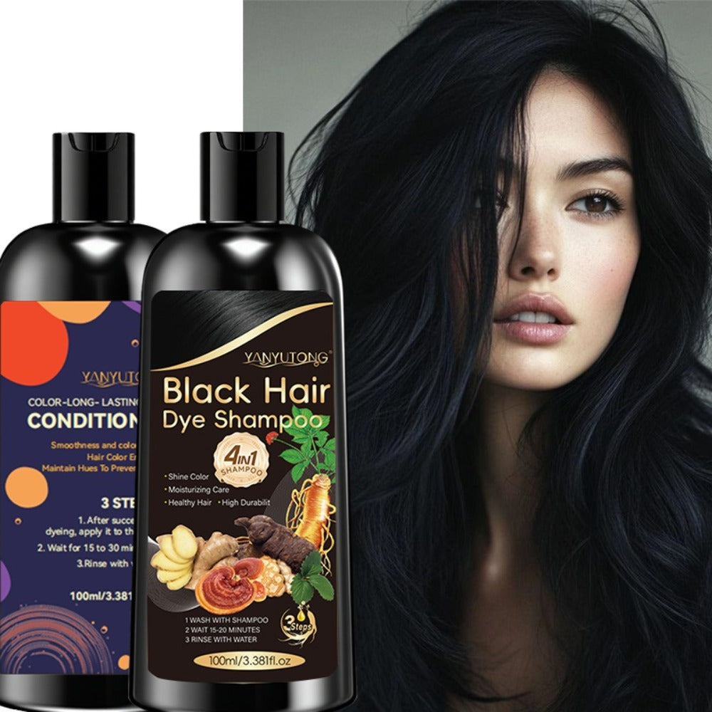 Hair Color Shampoo, YANYUTONG 4-in-1 Color Shampoo and Conditioner Pair in Three Color Options — image 6