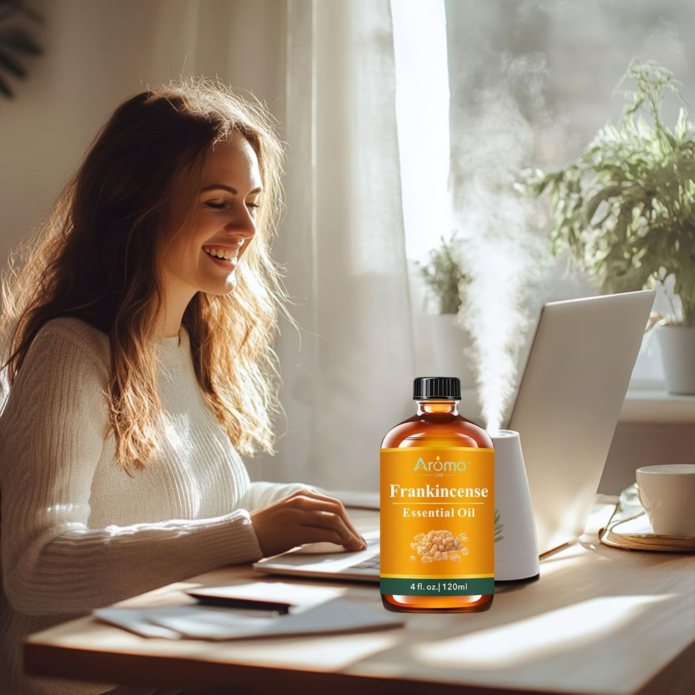 Essential Oil Frankincense 120ml Dropper Bottle with Warm Resinous Scent for Diffuser and Candles — image 8
