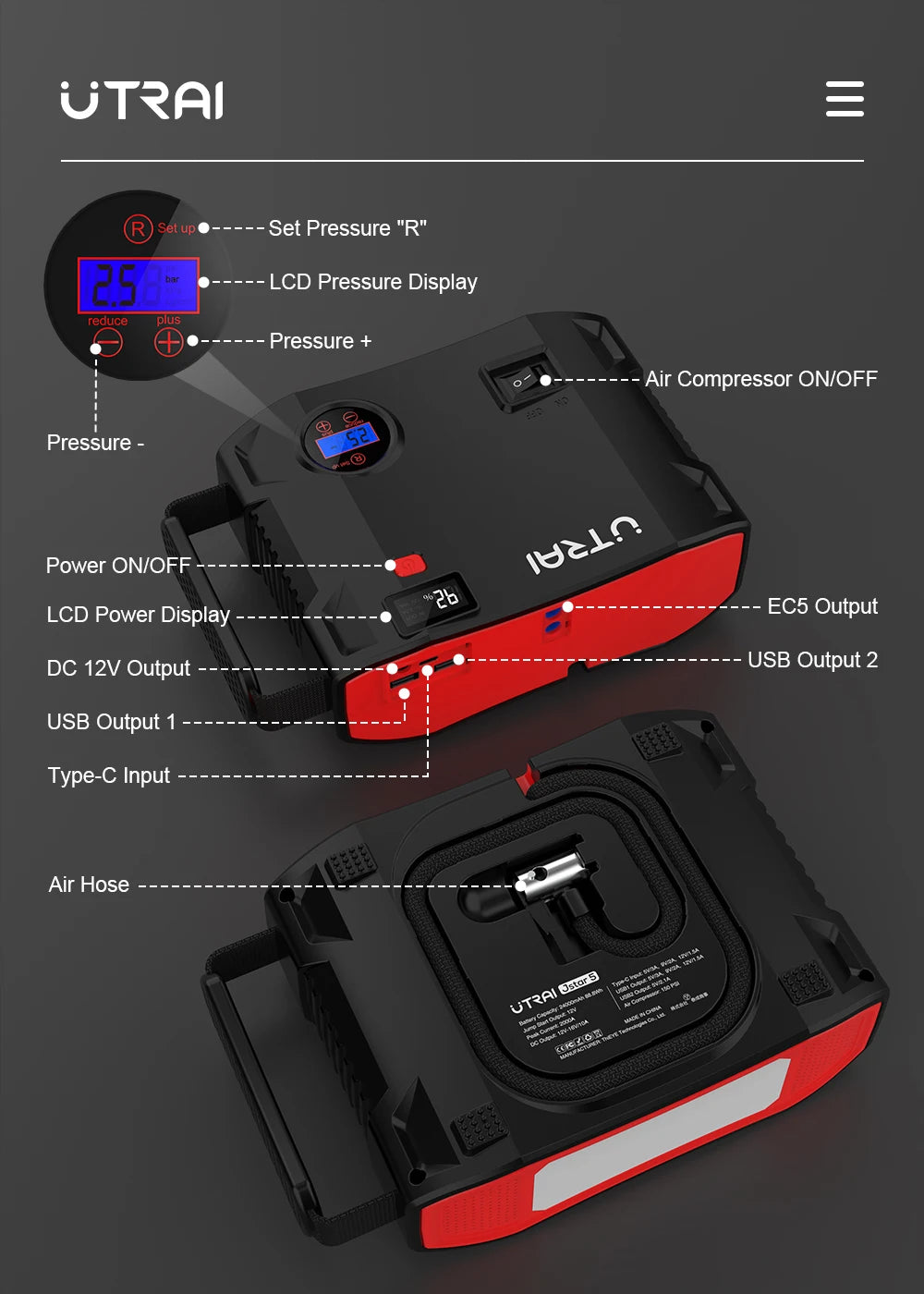 American Utrai Car Emergency Start Power