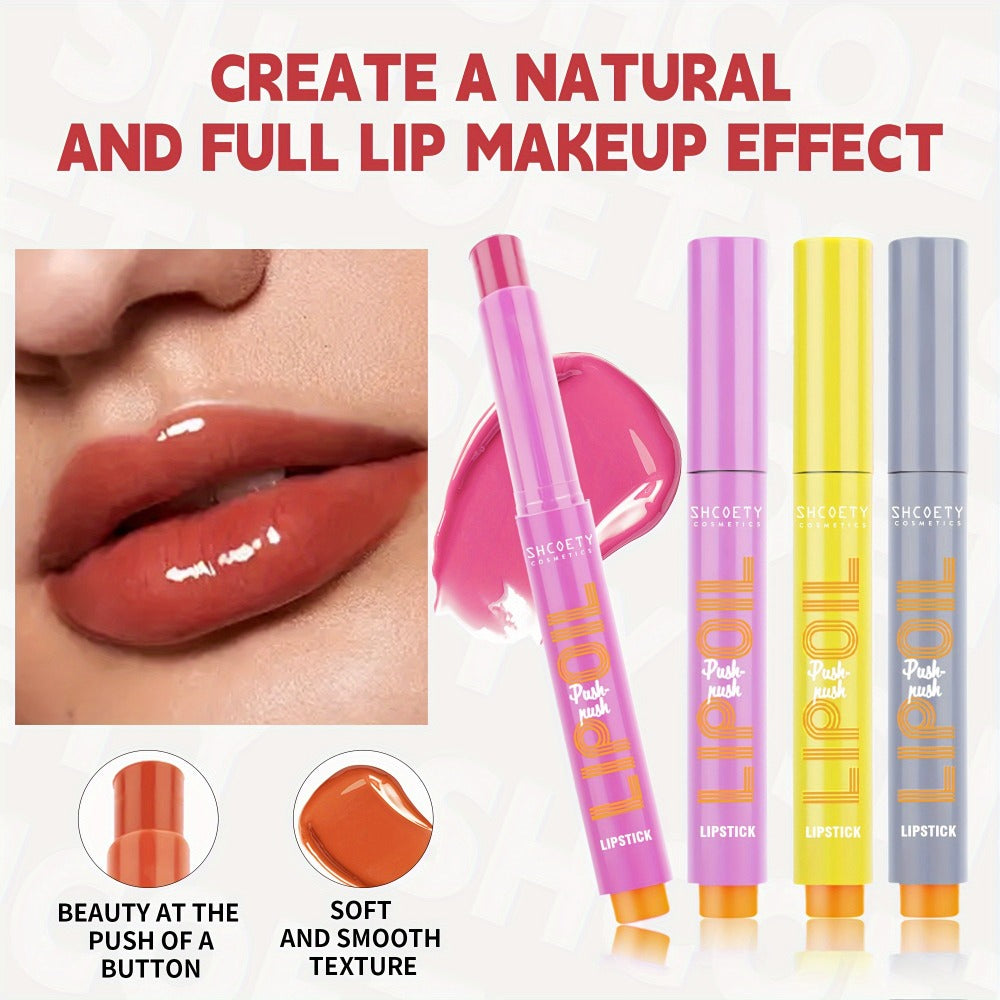 6-Piece Neon Press-On Lip Gloss Set High-Gloss Bold Lip Makeup, for Makeup, Travel and Everyday Vanity Use — image 5