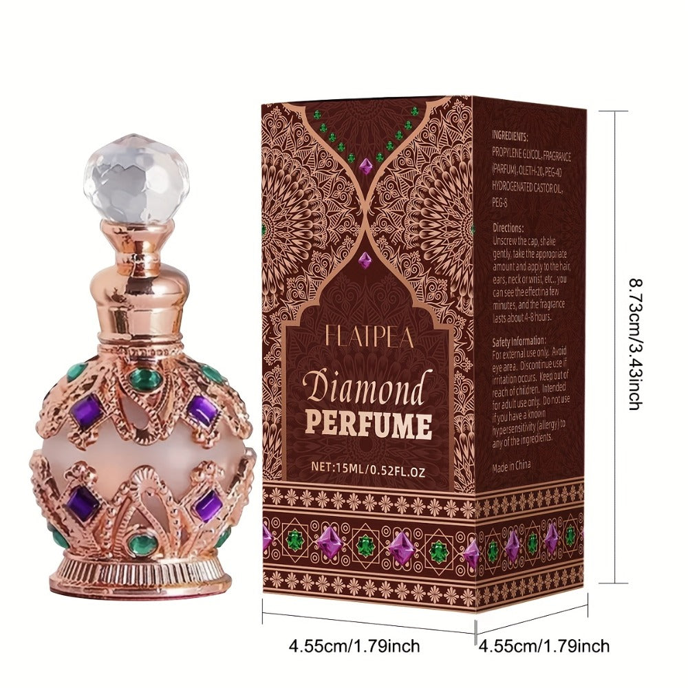 Arabian Perfume for Women Diamond Bottle EDT, Ocean Flower Vanilla Musk Fragrance Spray, Diamonds Woody & Diamond Crown Style