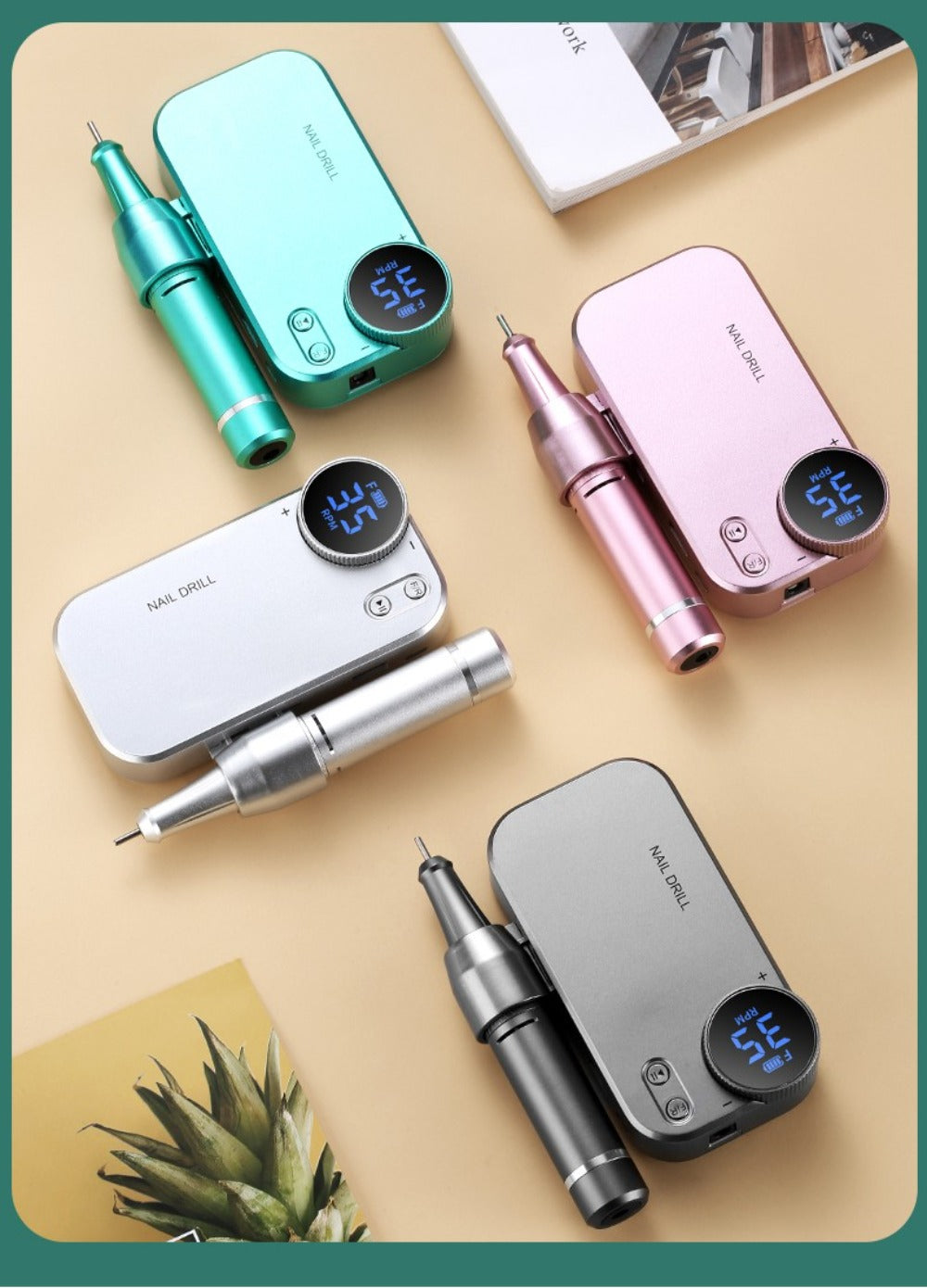 Electric Nail Polisher & Buffer Rechargeable High Power, Professional Manicure Pedicure Machine for Nail — image 21