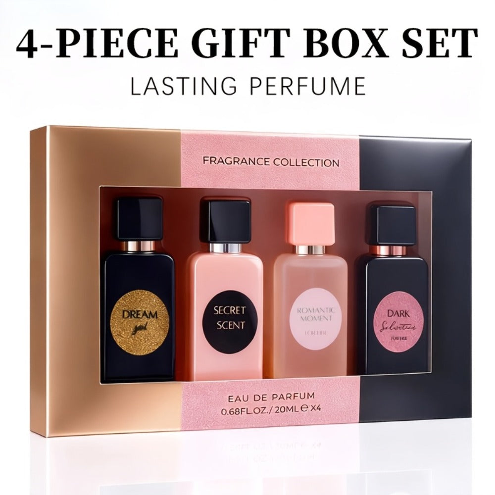 Perfume Gift Set Aroma Allure Four 20ml Eau de Parfum Sprays in Black Rose Windowed Box for Women — image 4