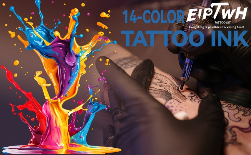 Tattoo Ink EIPTWH 14-Color Set with 15ml Bottles and One Complete Kit Configuration with Item-Specific Color, Capacity and Bo