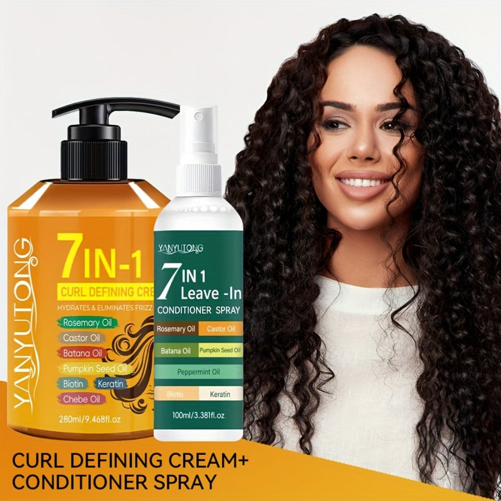 Two-Piece Curl Styling Set with 280ml Pump Cream, 100ml Leave-In Spray and Six Named Formula Markers — image 9