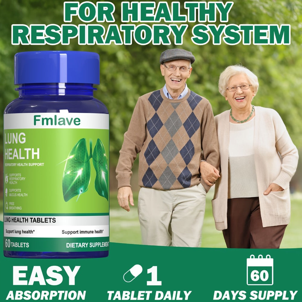 Herbal Lung Cleanse Supplement 60 Tablets, Respiratory Health Support, Breathing Comfort, Mucus Clearance & Immune Boost — im