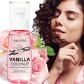 Coconut Vanilla Fragrance Mist Hair & Body Spray – Alcohol-Free with Vitamin E, Argan Oil & Glycerin, Moisturizing Long-Lasti