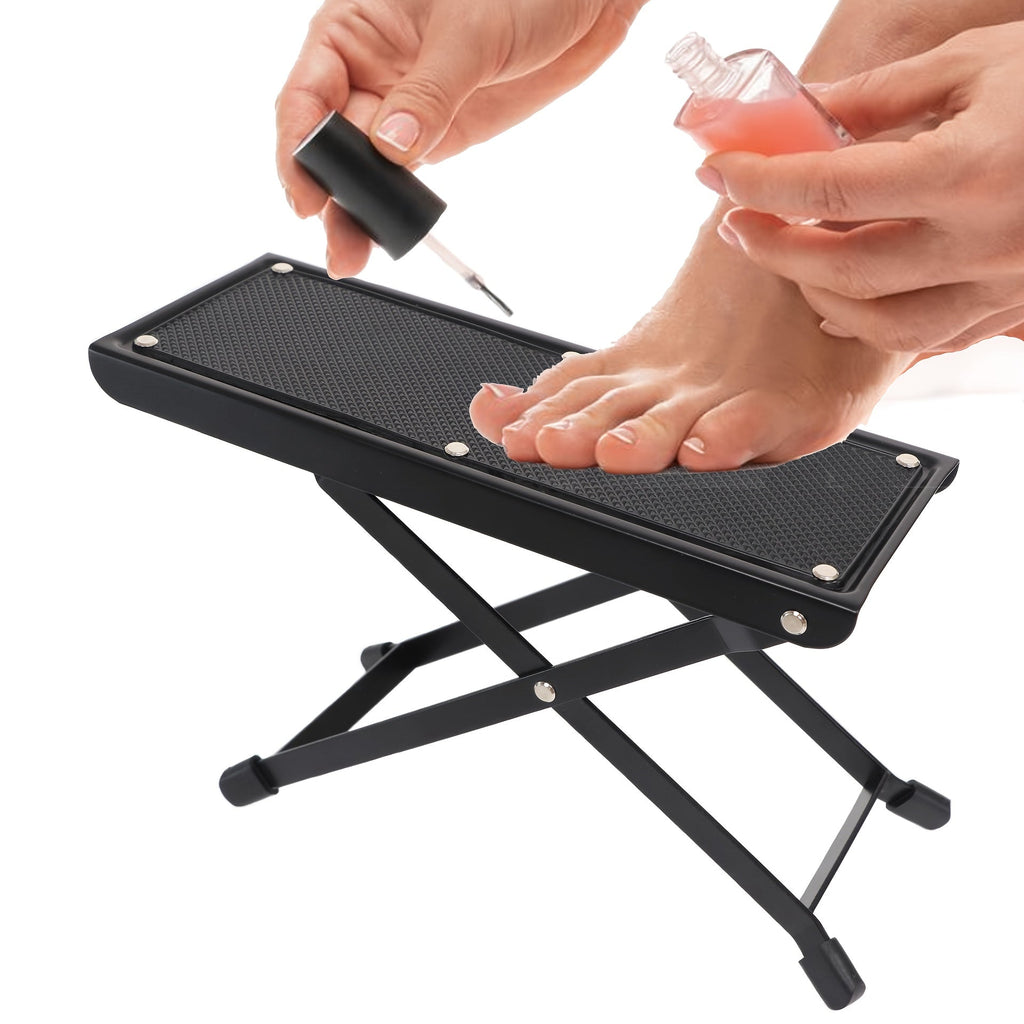 Adjustable Pedicure Footrest Stand 4-6 Level Non-Slip Portable Foot Rest for Nail Care – Professional Manicure Pedicure Tool 