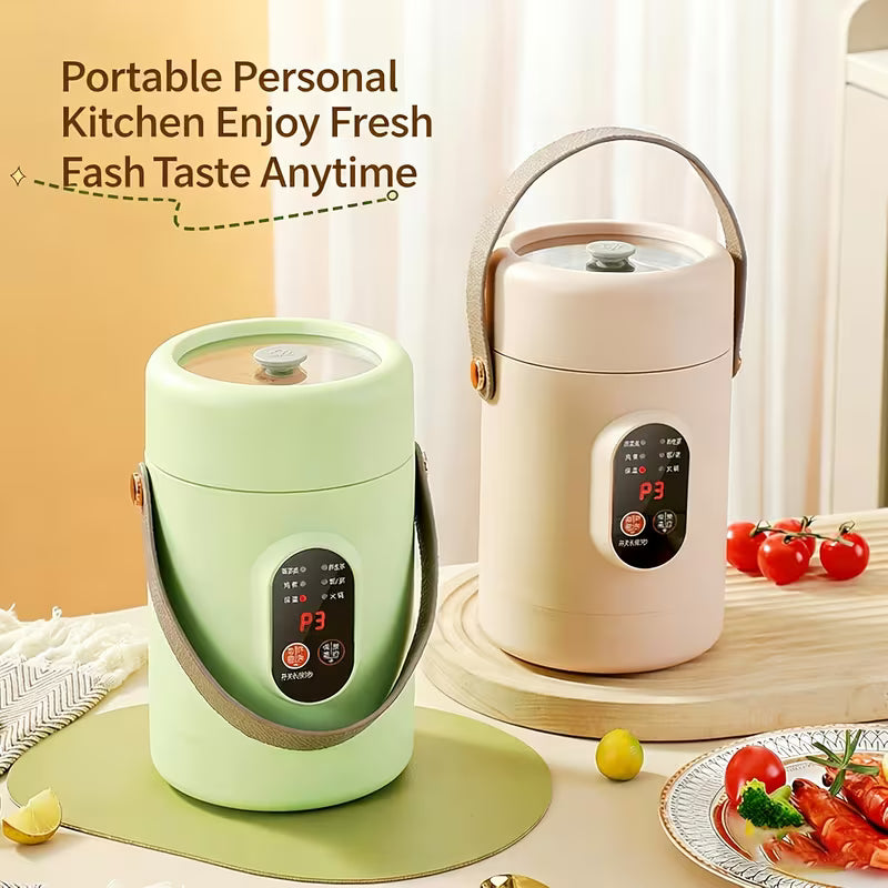 40.58 oz Multi-Functional Electric Steamer with Portable Leather Handle