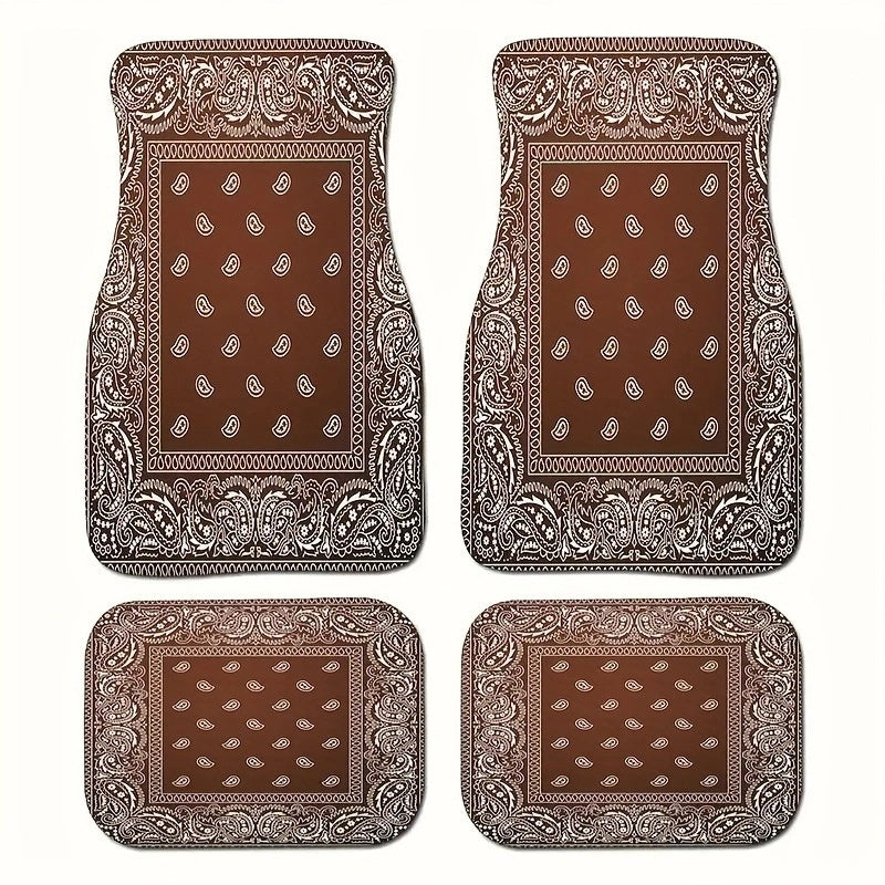 Vintage Bohemian Style Car Floor Mat Carpet
