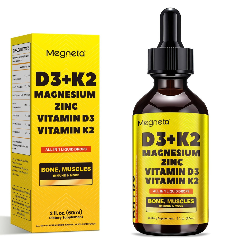 Vitamin D3 Liquid Drops 10000 IU with K2 MK-7 120mcg Magnesium Zinc Vitamin B2 for Bath Time, Home Spa and Personal Care — im