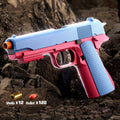 Bullet Toy Gun Pistol with 120 Bullets 12 Shells & 2 Magazines, Hollow Hanging Foam Blaster for Kids Boys Girls Ages 6+ — ima