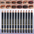 Eyeshadow Pencil Set 12pcs for Women, Matte & Shimmer Thick Stick Foam Eye Shadow Sticks, for Makeup, Travel and Everyday Van