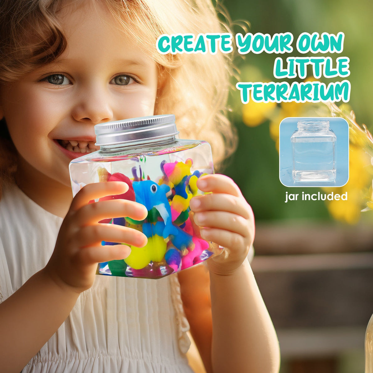Magic Water Gel Creature Craft Kit with Ten Color Gels, Six Molds, Mixing Powders and Lidded Display Jar — image 4