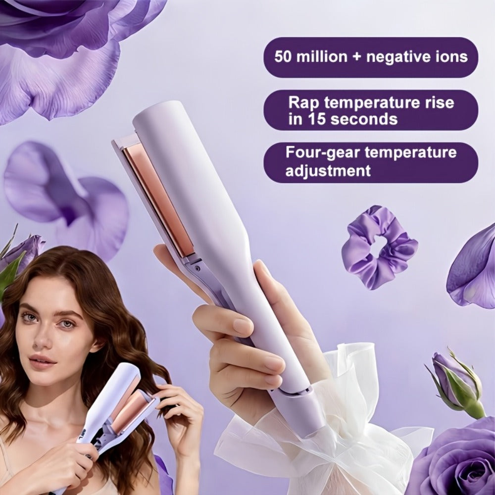 32mm Professional Curling Iron for Waves & Deep Curls with Anti-Scald Safe Temp Control, Salon Curl Iron for Women — image 8
