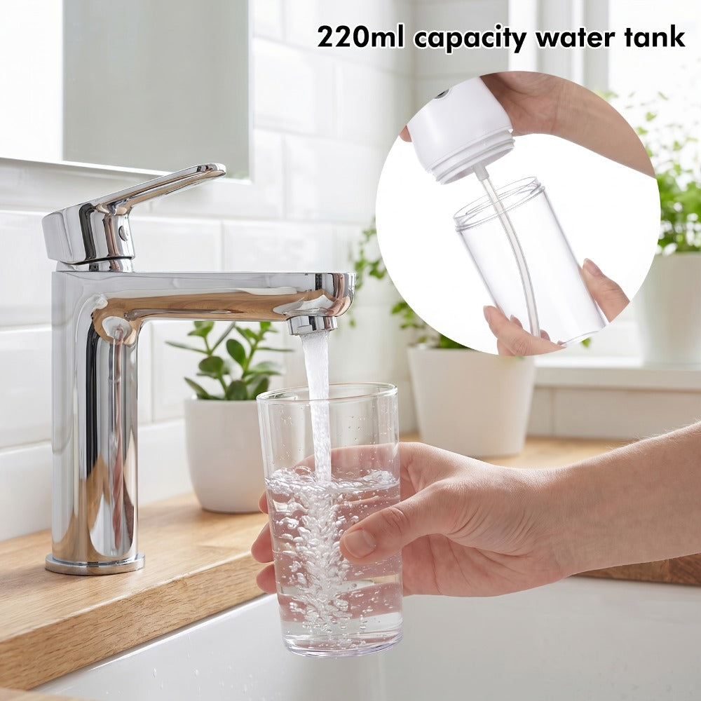 Adjustable Pressure Water Flosser with Interchangeable Nozzles – USB Rechargeable Smart Electric Oral Irrigator for Deep Teet