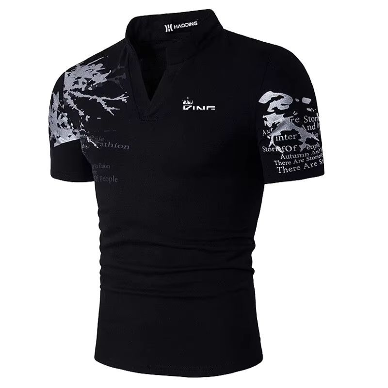 Mens Digital-Print Short-Sleeve Shirt