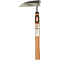 Japanese Weeding Sickle Full Size Sharp Carbon Steel Blade with Handle, Traditional Hand Hoe for Fast Garden Weeding — image 