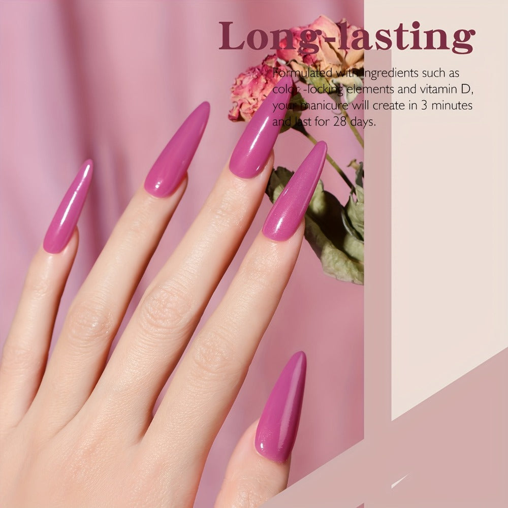 Acrylic Nail Kit NOCIS Four 10g Pink, Mauve and Glitter Powders with Liquid Monomer, Three Brushes and File — image 7