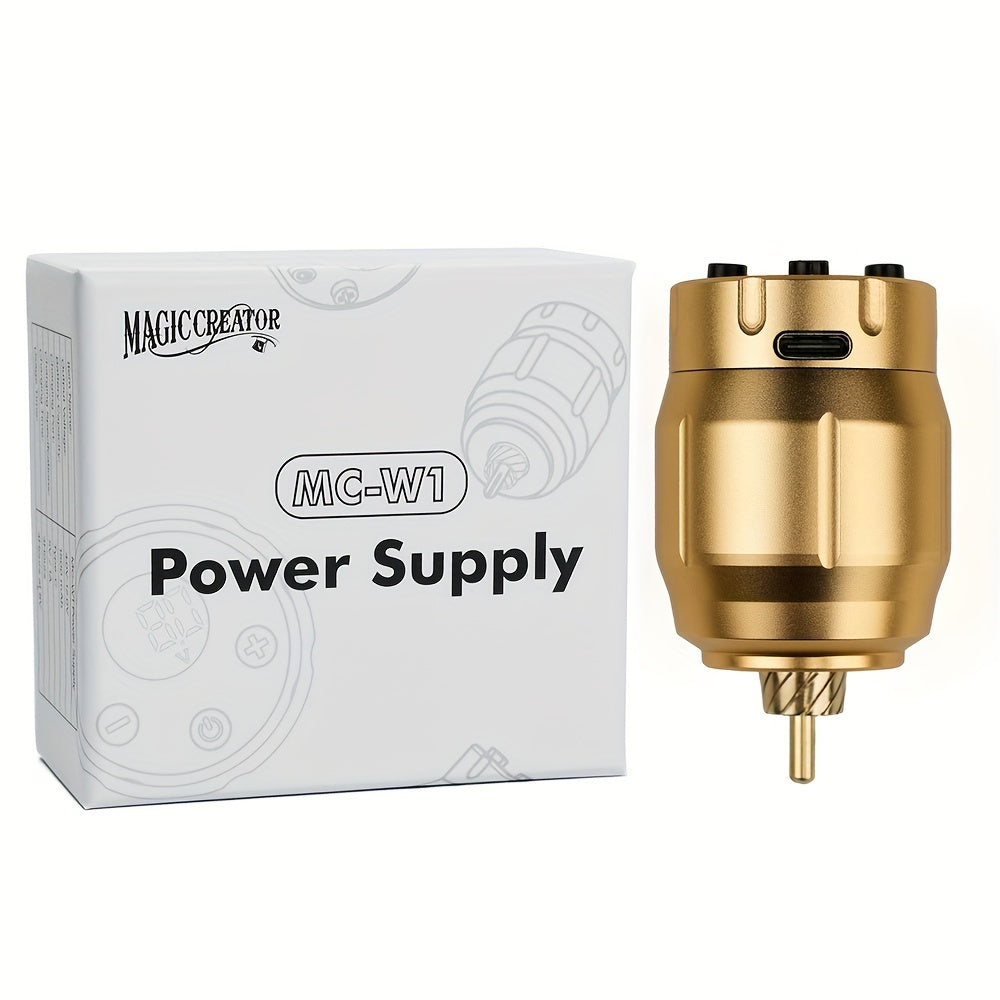 MC-W1 Rechargeable RCA Tattoo Power Supply with LED Display in Golden, Black, Red or Silvery — image 28