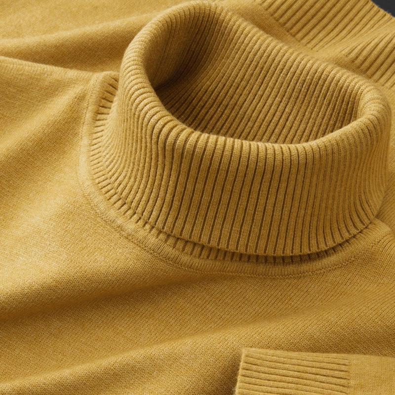 New Mens Soft Casual Warm Turtleneck Sweater