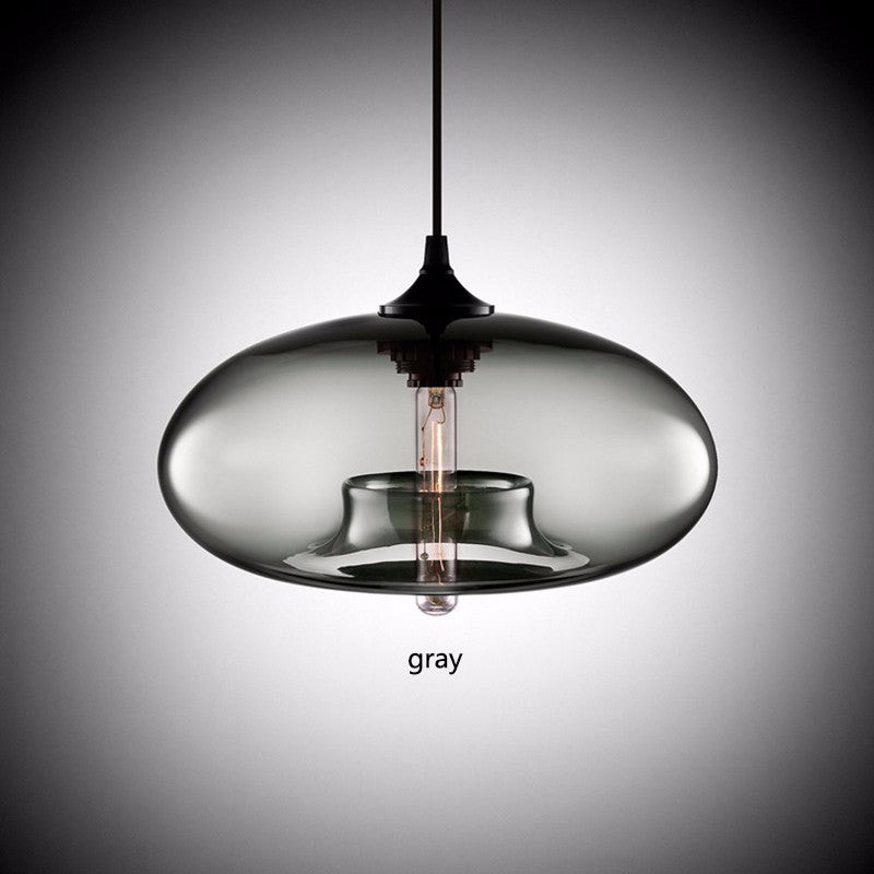 Nordic Modern Loft Pendant Lamp Glass Lustre Industrial Decor Hanging Lights Fixtures