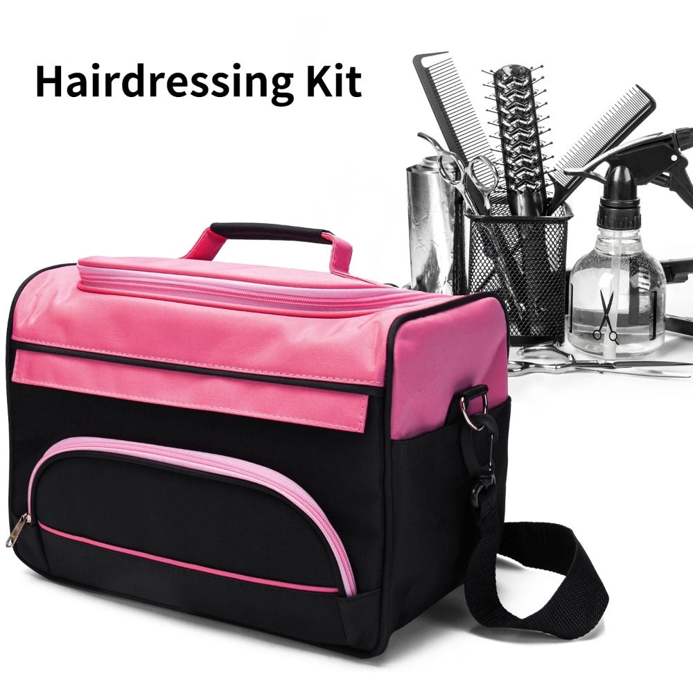 Hairdresser Tool Bag Multi-Functional Salon Styling Organizer for Professionals with Adjustable Strap Large Capacity Hair Mak