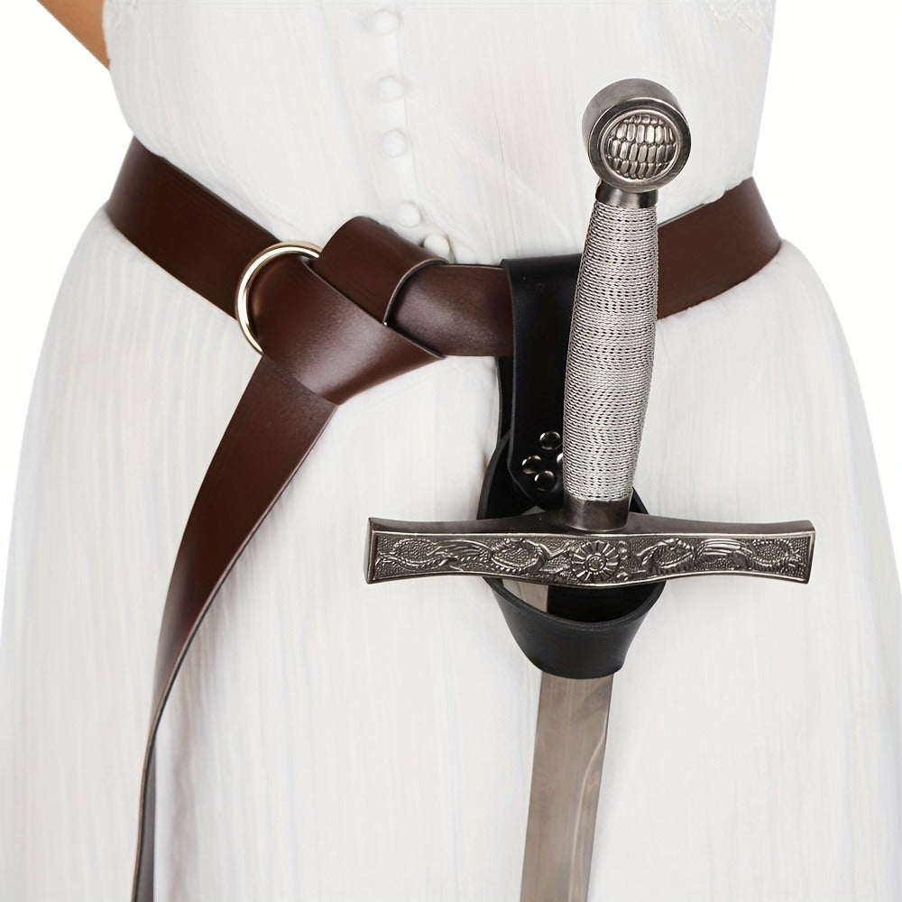 Costume Accessories Faux Leather Knife Sheath and Belt Options in Black or Brown for Medieval Outfits — image 5