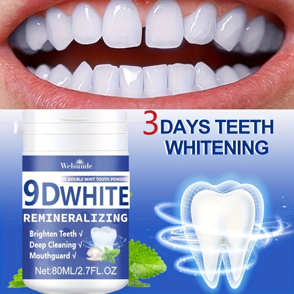 Hydroxyapatite Tooth Powder 3-Pack Remineralizing Whitening Deep Cleaning Mint Fresh Breath Enamel Oral Care — image 7