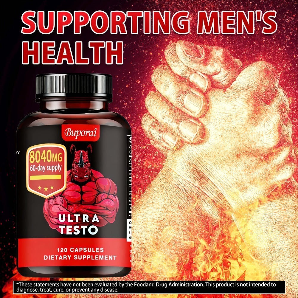 Ashwagandha Tongkat Ali Supplement for Men with Maca Root, Ultra Testo Triple Adaptogen Formula for Testosterone Support — im